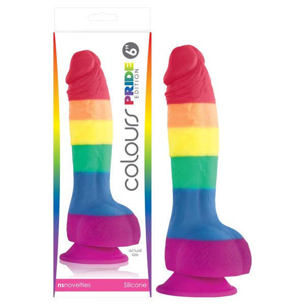 NS Novelties Colours Pride Edition 6in Dong Rainbow - ClubX Australia